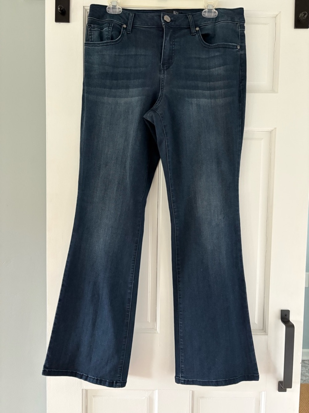 1822 Denim Dark Blue Flare Jeans